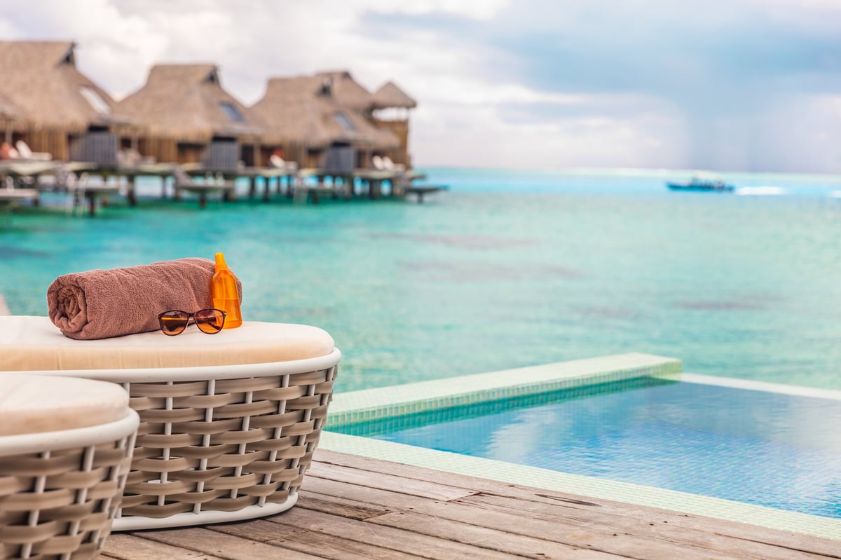 Luxury overwater bungalow villa